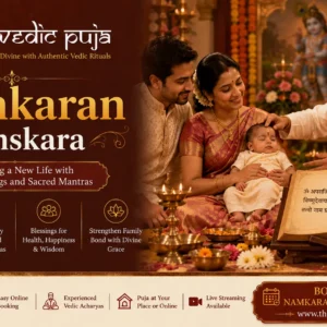 Namkaran ceremony with sacred Hindu rituals for a baby's naming ceremony