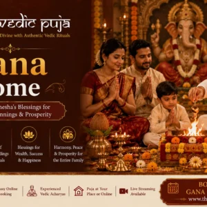 Gana Havan with sacred fire rituals for peace, prosperity, and divine blessings