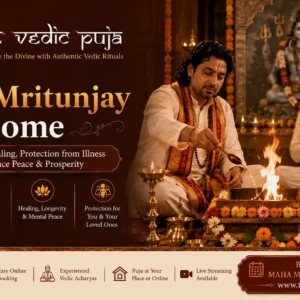 Maha Mrityunjay Puja at home with sacred Vedic rituals for health, protection, and peace