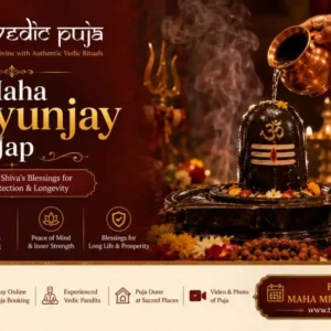 Maha Mrityunjay Puja with sacred Lord Shiva rituals for health, protection, and peace