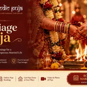 Marriage Puja with sacred Hindu wedding rituals for blessings and a happy married life
