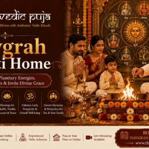 Navgrah Shanti Puja at home with sacred Vedic rituals for peace and planetary harmony
