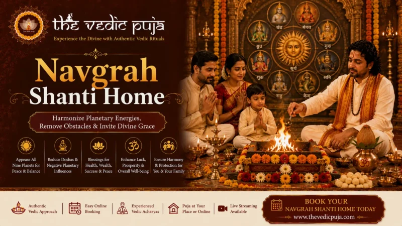 Navgraha Shanti Homa at home with sacred Vedic rituals for peace and planetary harmony