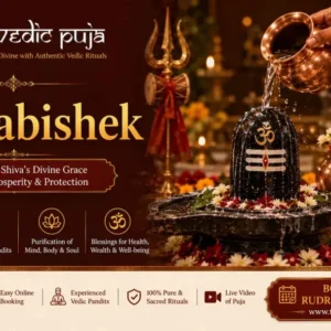 Rudrabhishek Puja with sacred Lord Shiva rituals for blessings, health, and peace