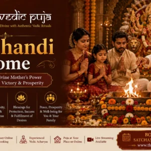 Sat Chandi Havan with sacred fire rituals for protection, peace, and divine blessings